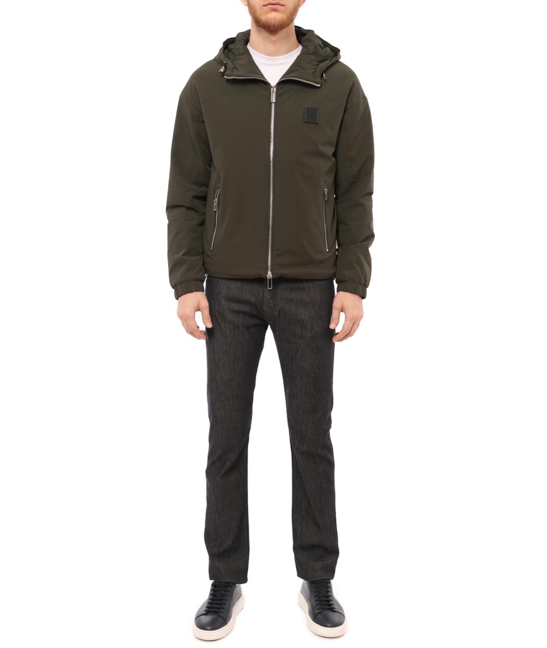 EMPORIO ARMANI Хаки куртка, фото 6