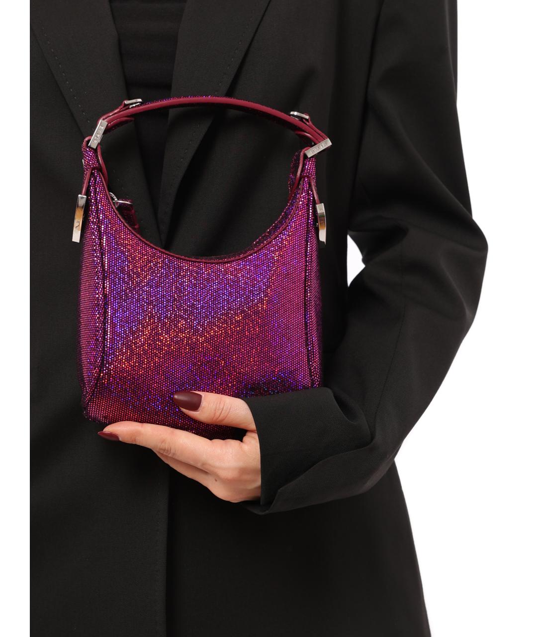 BY FAR Фуксия кожаная сумка с короткими ручками, фото 2