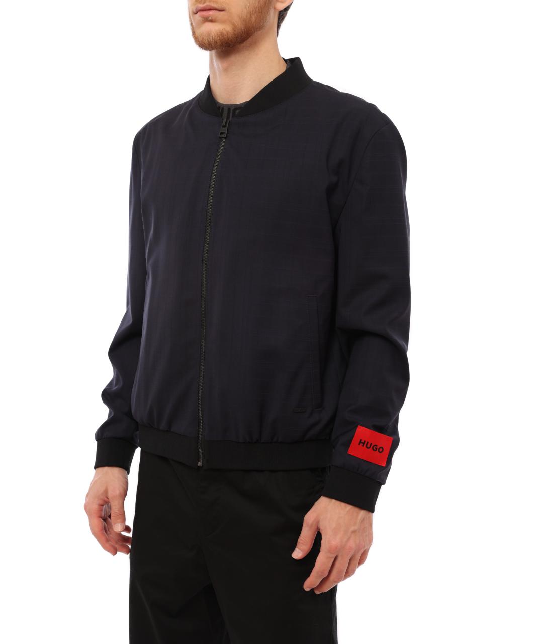 HUGO Синяя шерстяная куртка, фото 3