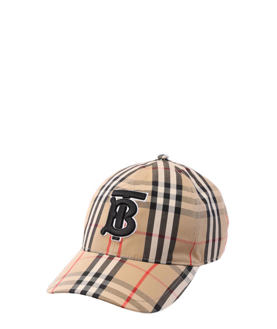 BURBERRY Бежевая хлопковая кепка/бейсболка, фото 6
