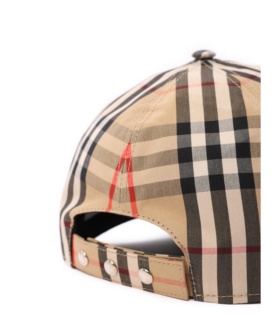 BURBERRY Бежевая хлопковая кепка/бейсболка, фото 5