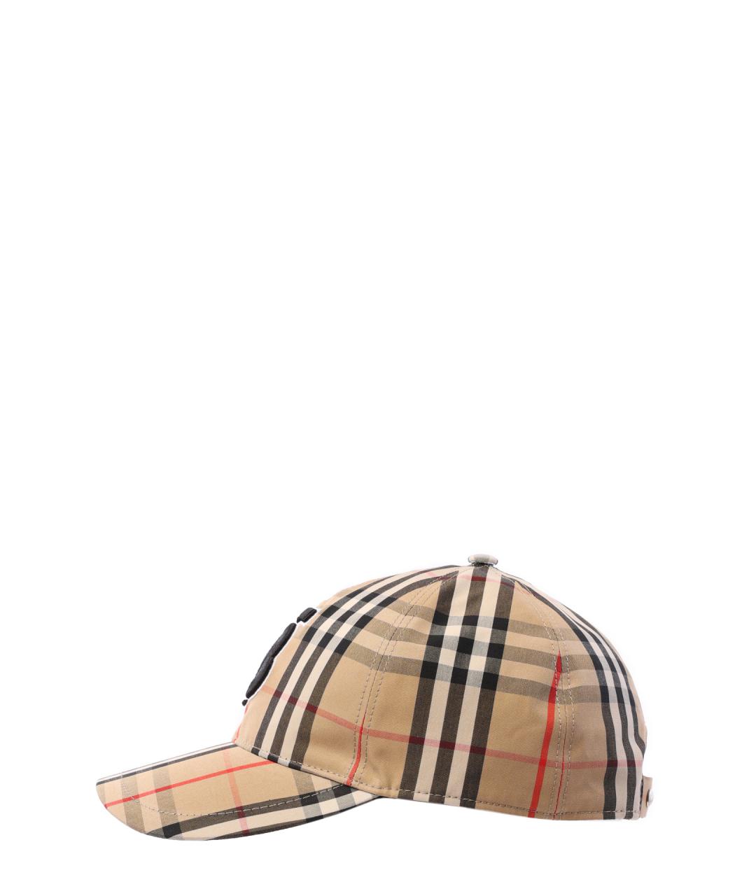BURBERRY Бежевая хлопковая кепка/бейсболка, фото 2