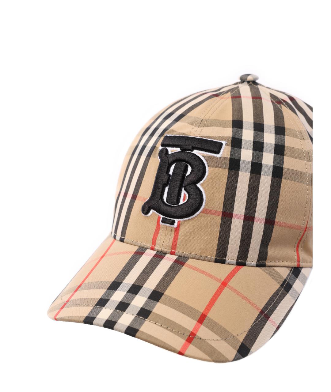 BURBERRY Бежевая хлопковая кепка/бейсболка, фото 4