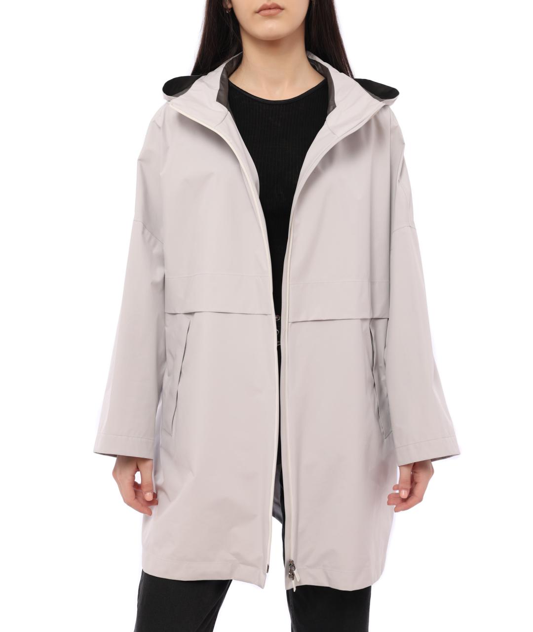 HERNO Серый полиамидовый тренч/плащ, фото 1