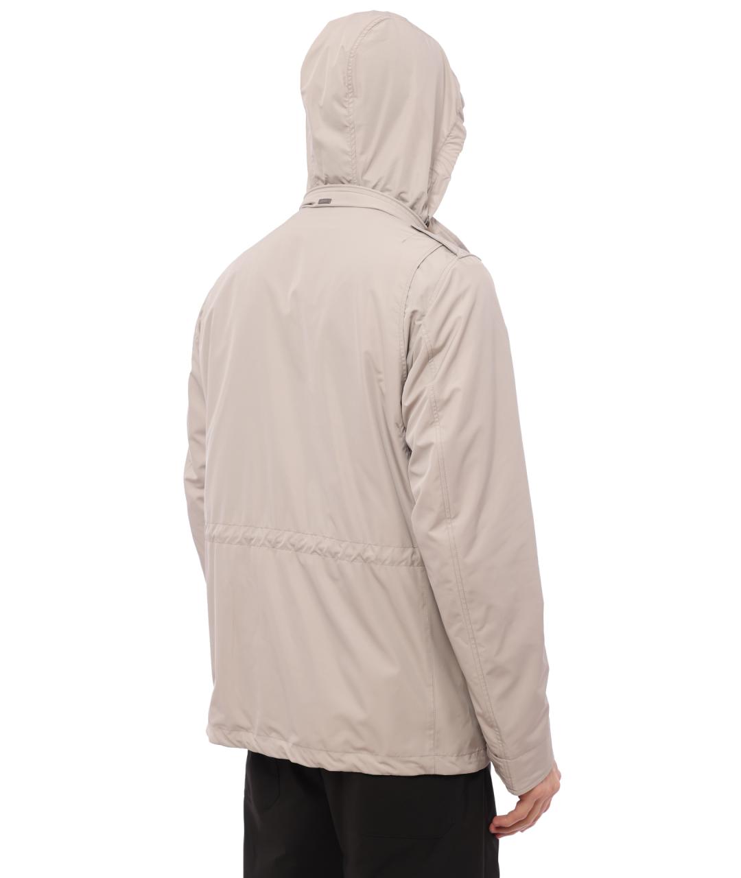 HERNO Серая полиэстеровая куртка, фото 5