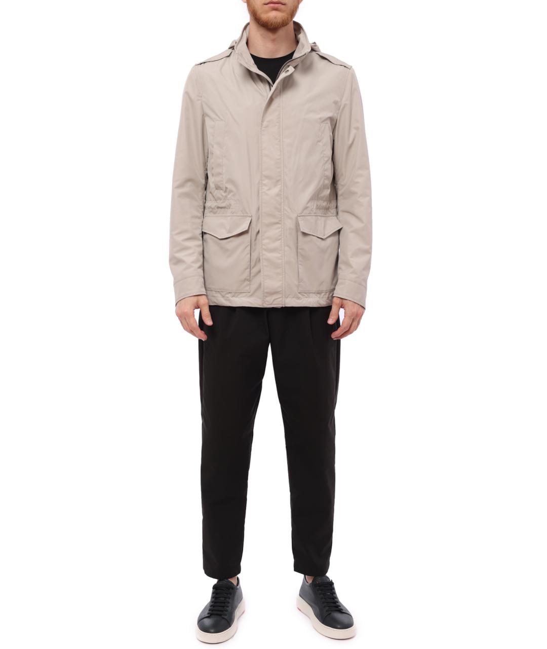 HERNO Серая полиэстеровая куртка, фото 2