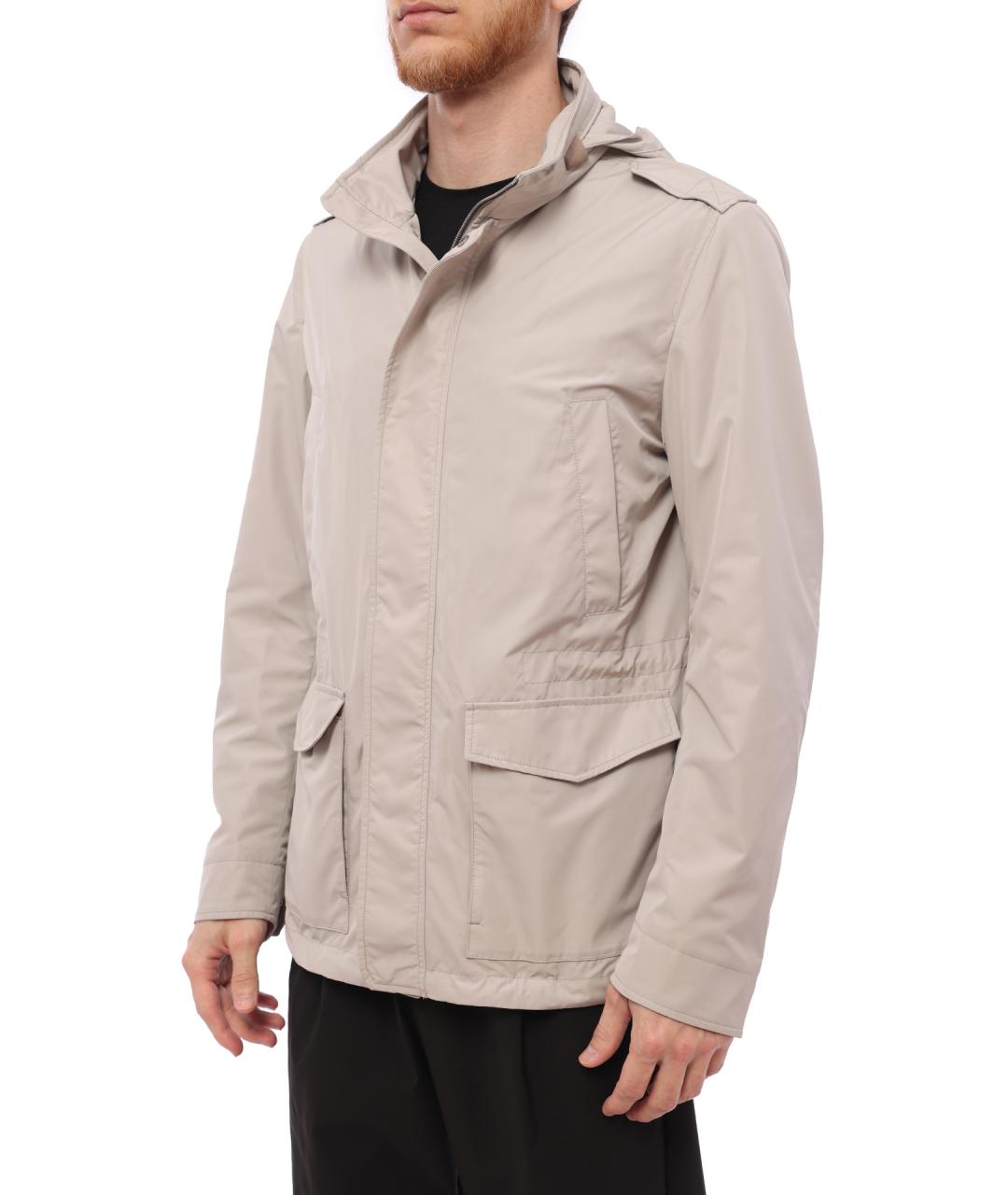 HERNO Серая полиэстеровая куртка, фото 3