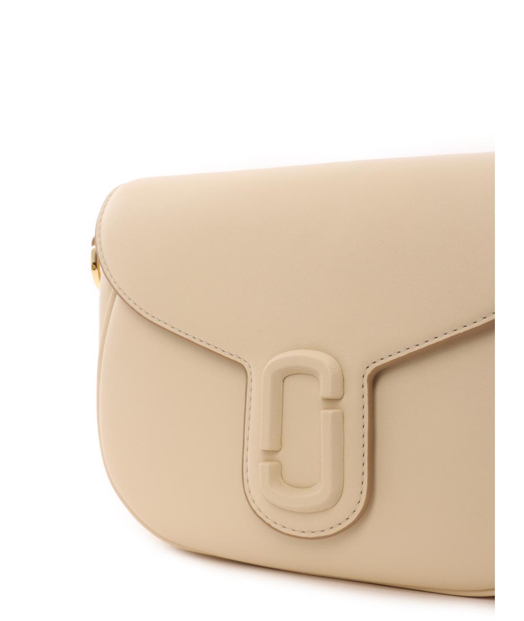 MARC JACOBS Бежевая кожаная сумка через плечо, фото 6