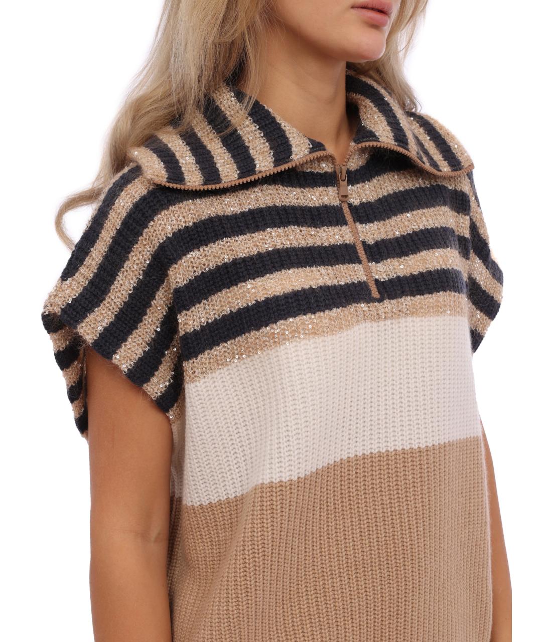 BRUNELLO CUCINELLI Мульти шерстяная жилетка, фото 5