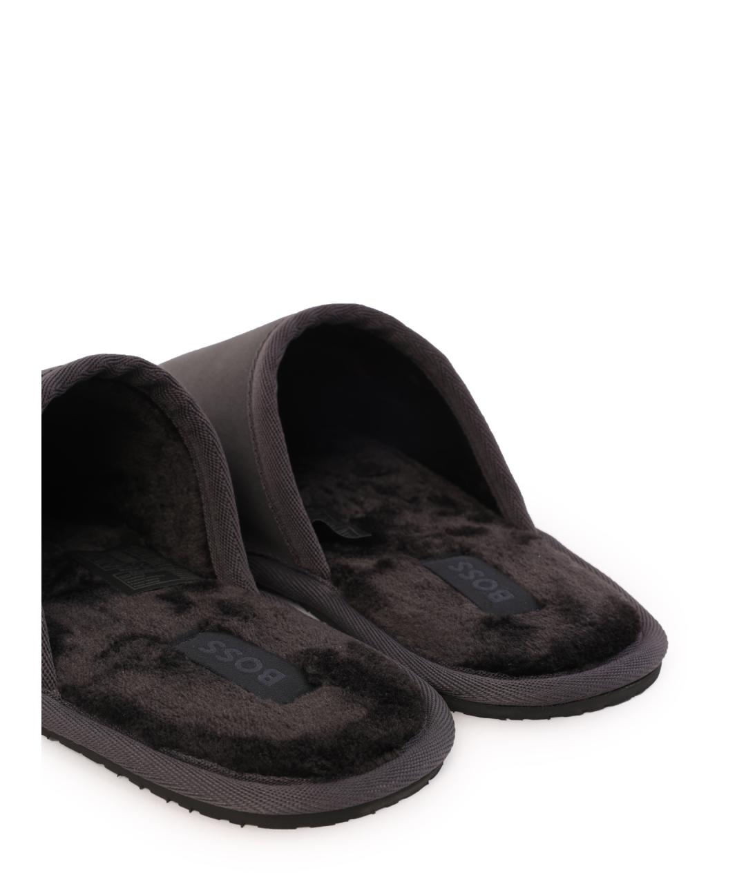 HUGO BOSS Серые шлепанцы, фото 5