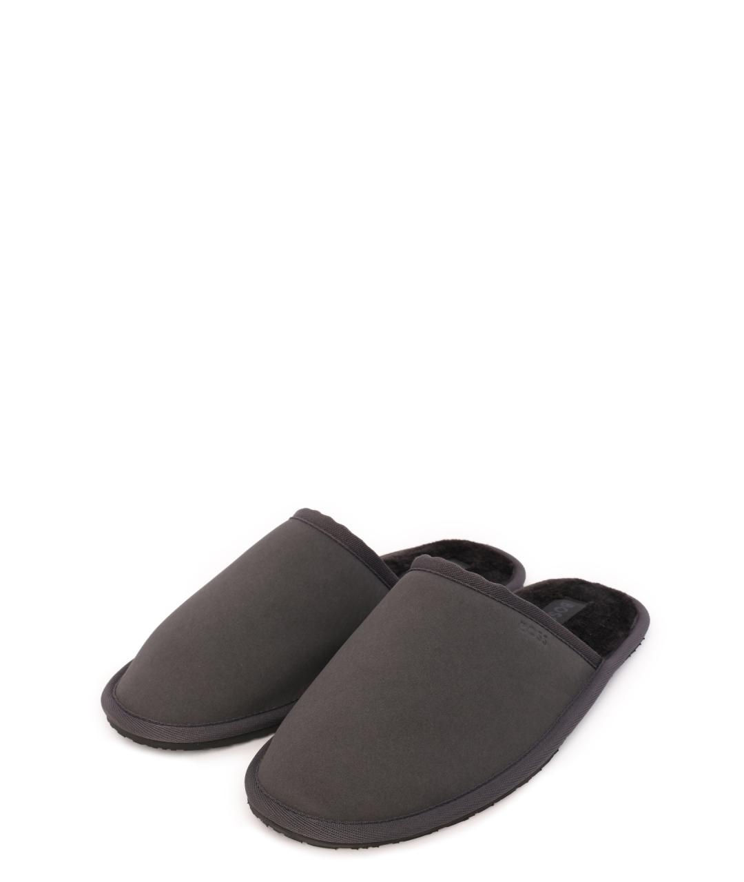 HUGO BOSS Серые шлепанцы, фото 2