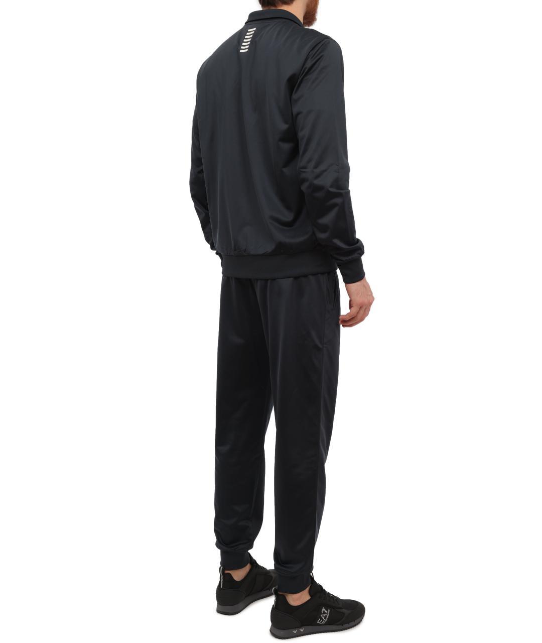 EA7 Синий полиэстеровый спортивный костюм, фото 5