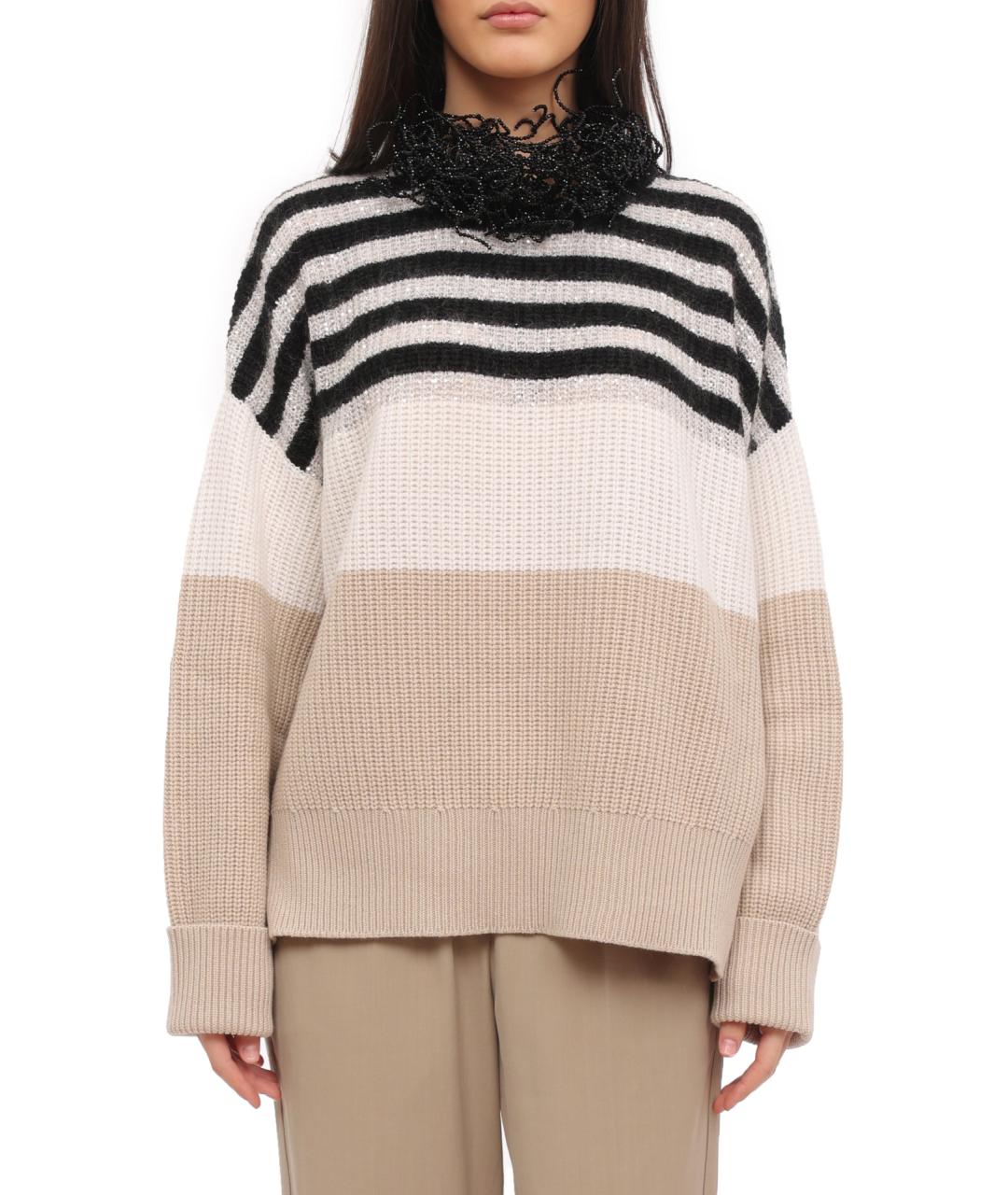 BRUNELLO CUCINELLI Мульти шерстяной джемпер / свитер, фото 3