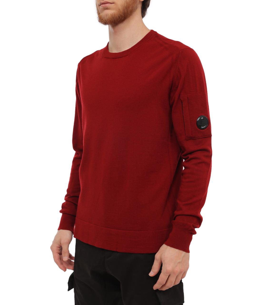 CP COMPANY Бордовый шерстяной джемпер / свитер, фото 3