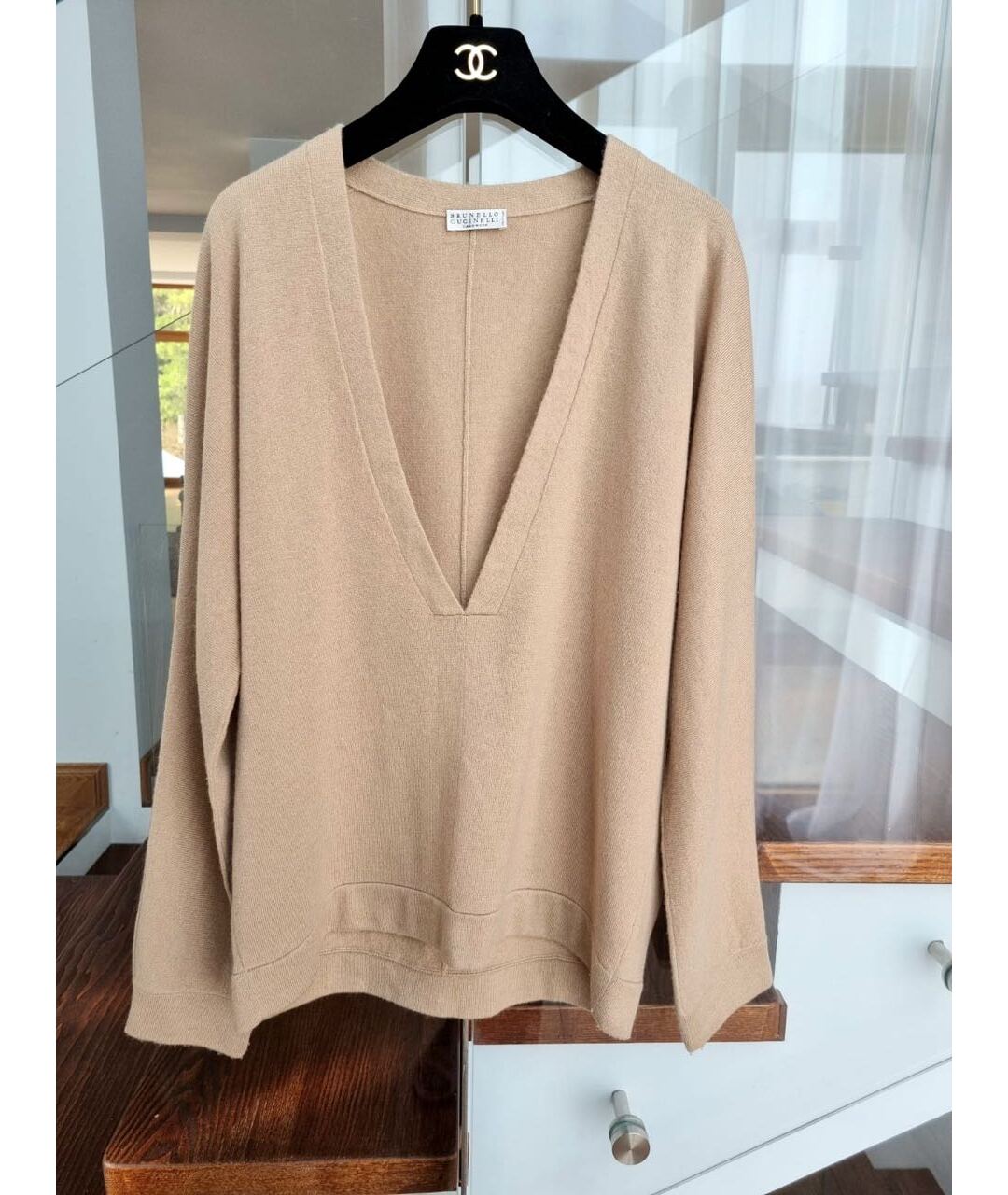 BRUNELLO CUCINELLI Бежевый джемпер / свитер, фото 8