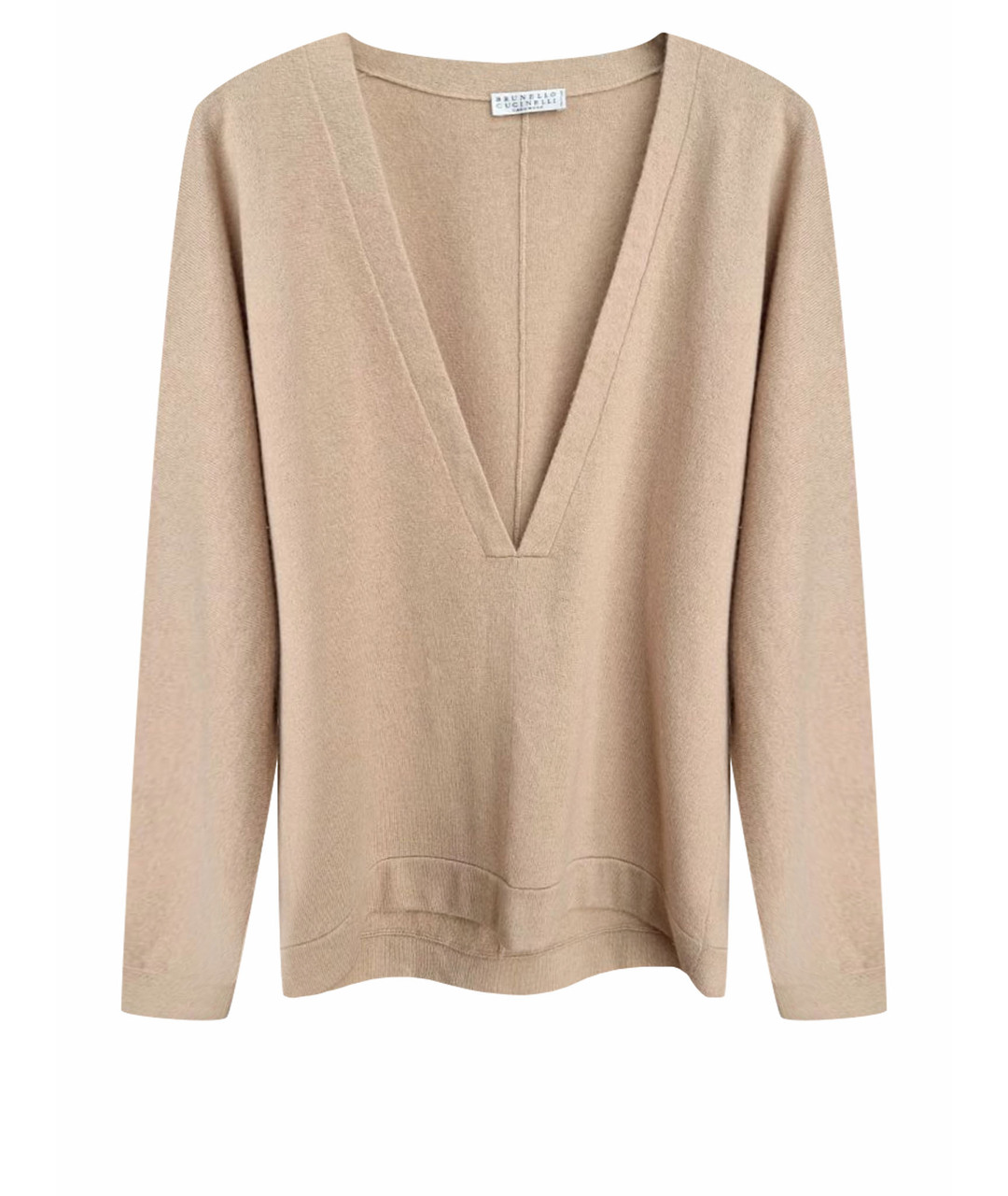 BRUNELLO CUCINELLI Бежевый джемпер / свитер, фото 1