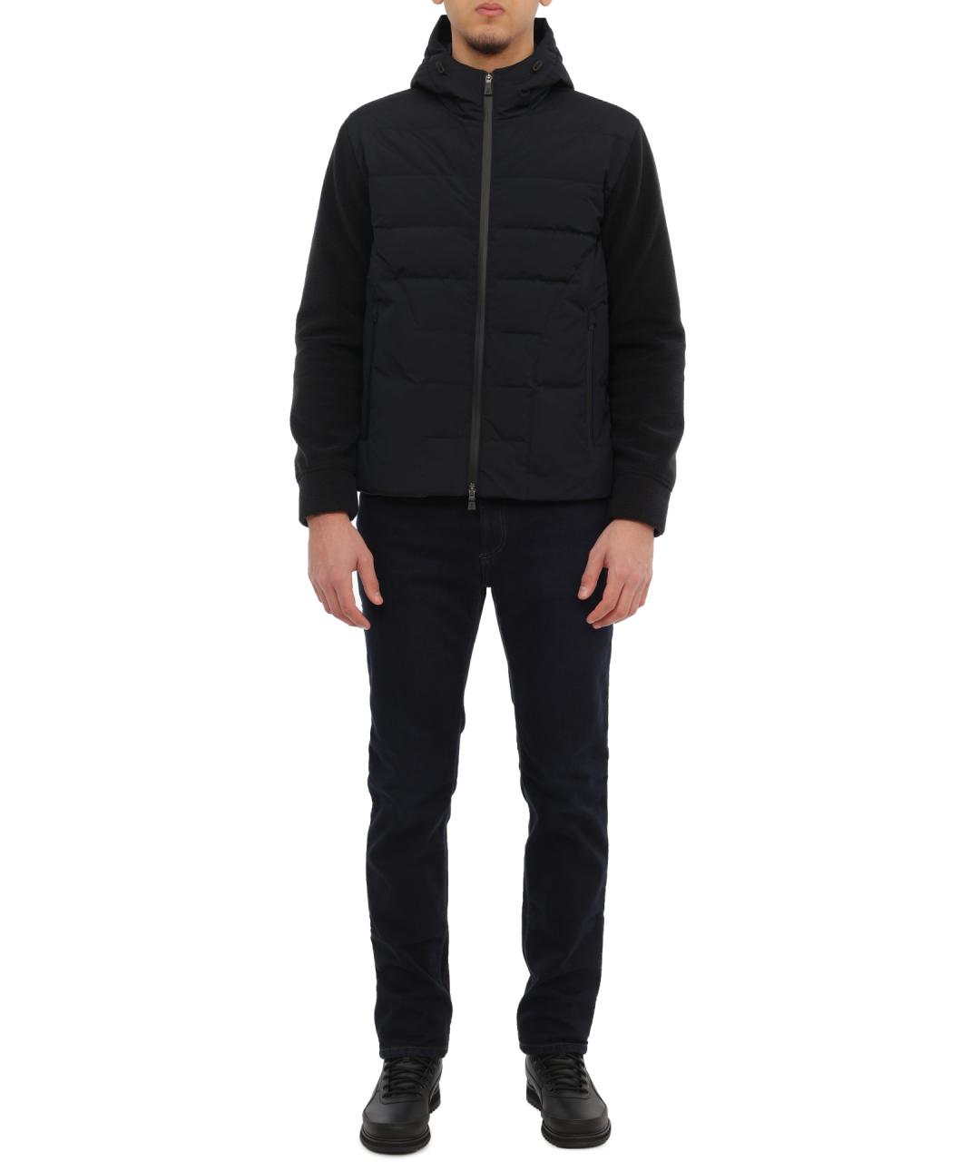 HERNO Темно-синий пуховик, фото 2