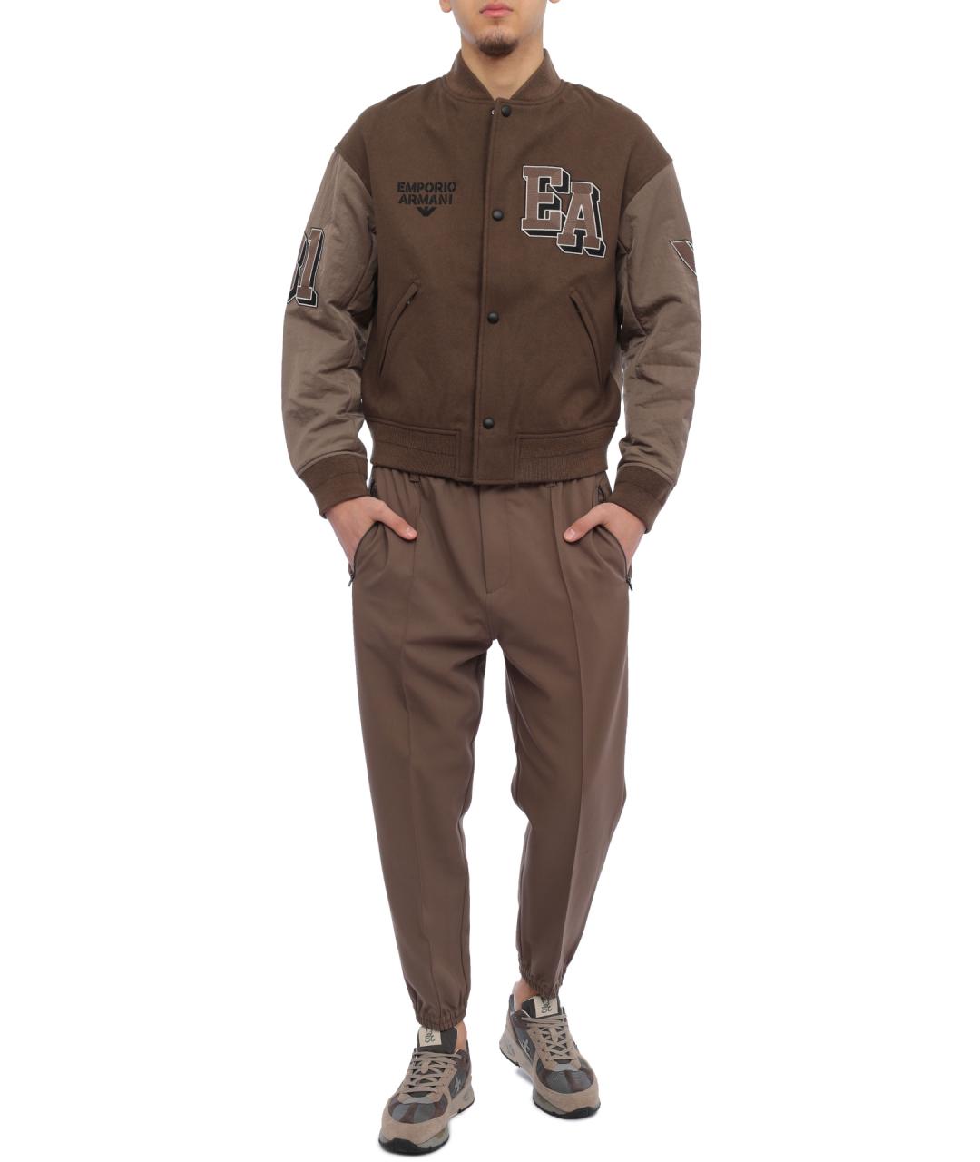 EMPORIO ARMANI Коричневая шерстяная куртка, фото 2