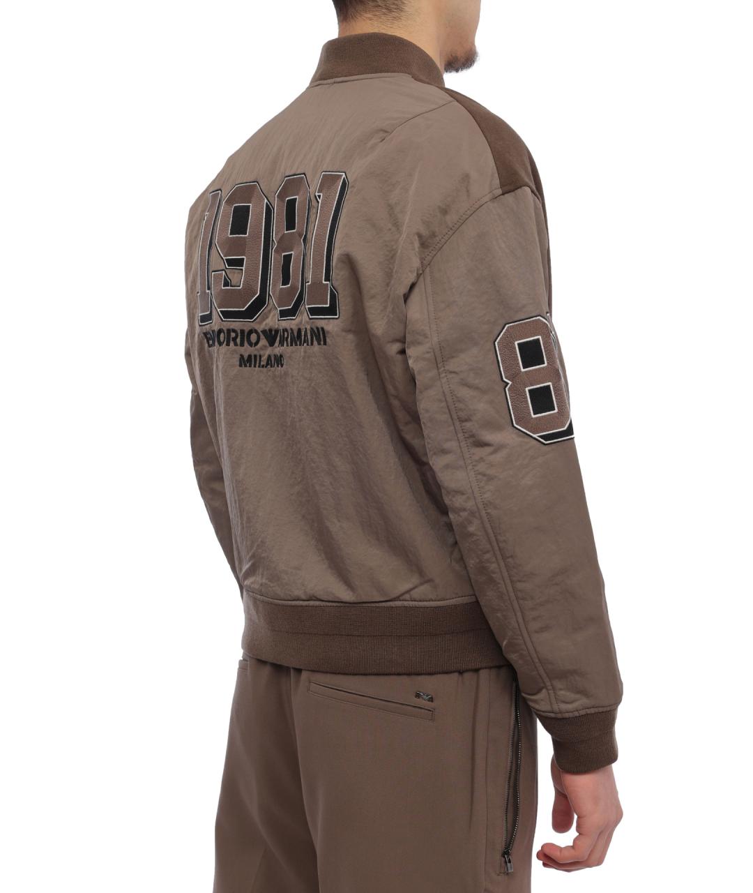 EMPORIO ARMANI Коричневая шерстяная куртка, фото 5