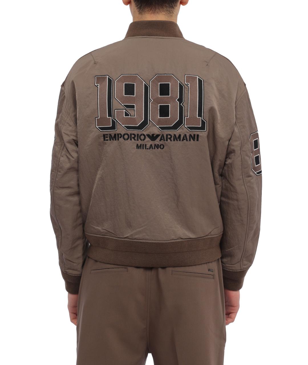 EMPORIO ARMANI Коричневая шерстяная куртка, фото 4