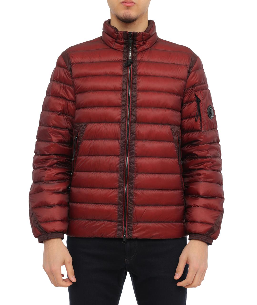 CP COMPANY Бордовый полиамидовый пуховик, фото 1