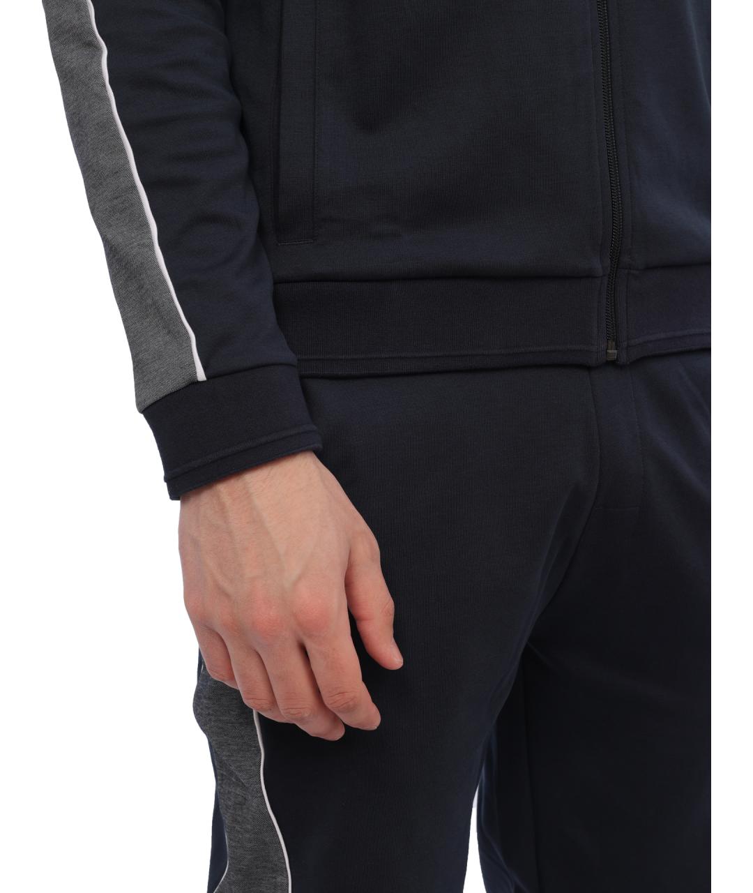HUGO BOSS Синий хлопковый спортивный костюм, фото 4