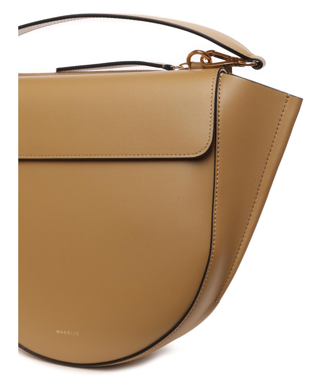 WANDLER Коричневая кожаная сумка через плечо, фото 5