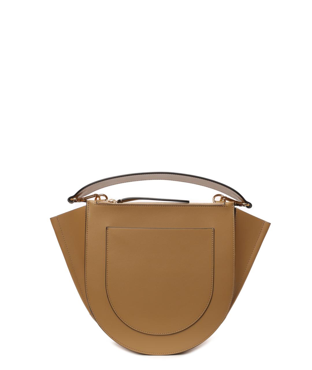WANDLER Коричневая кожаная сумка через плечо, фото 4