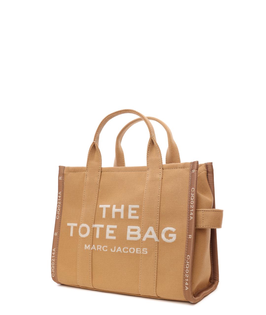 MARC JACOBS Бежевая тканевая сумка тоут, фото 3