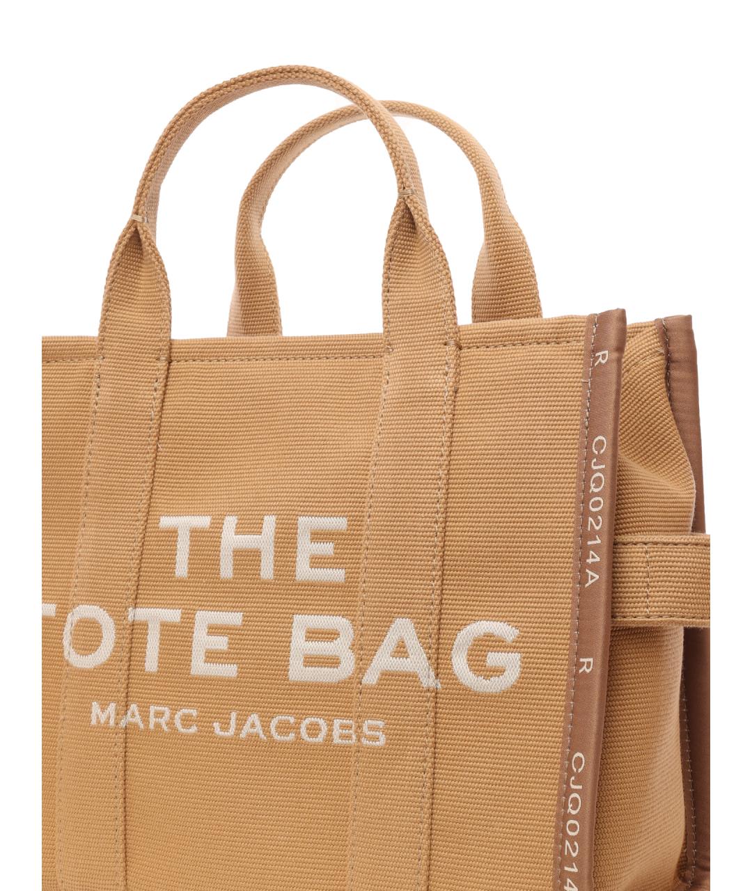 MARC JACOBS Бежевая тканевая сумка тоут, фото 6