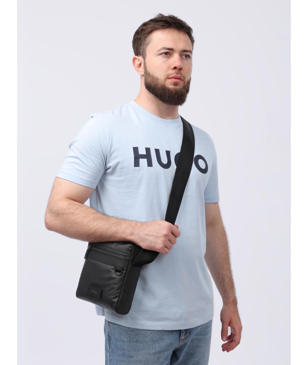 HUGO BOSS Черная сумка на плечо, фото 2