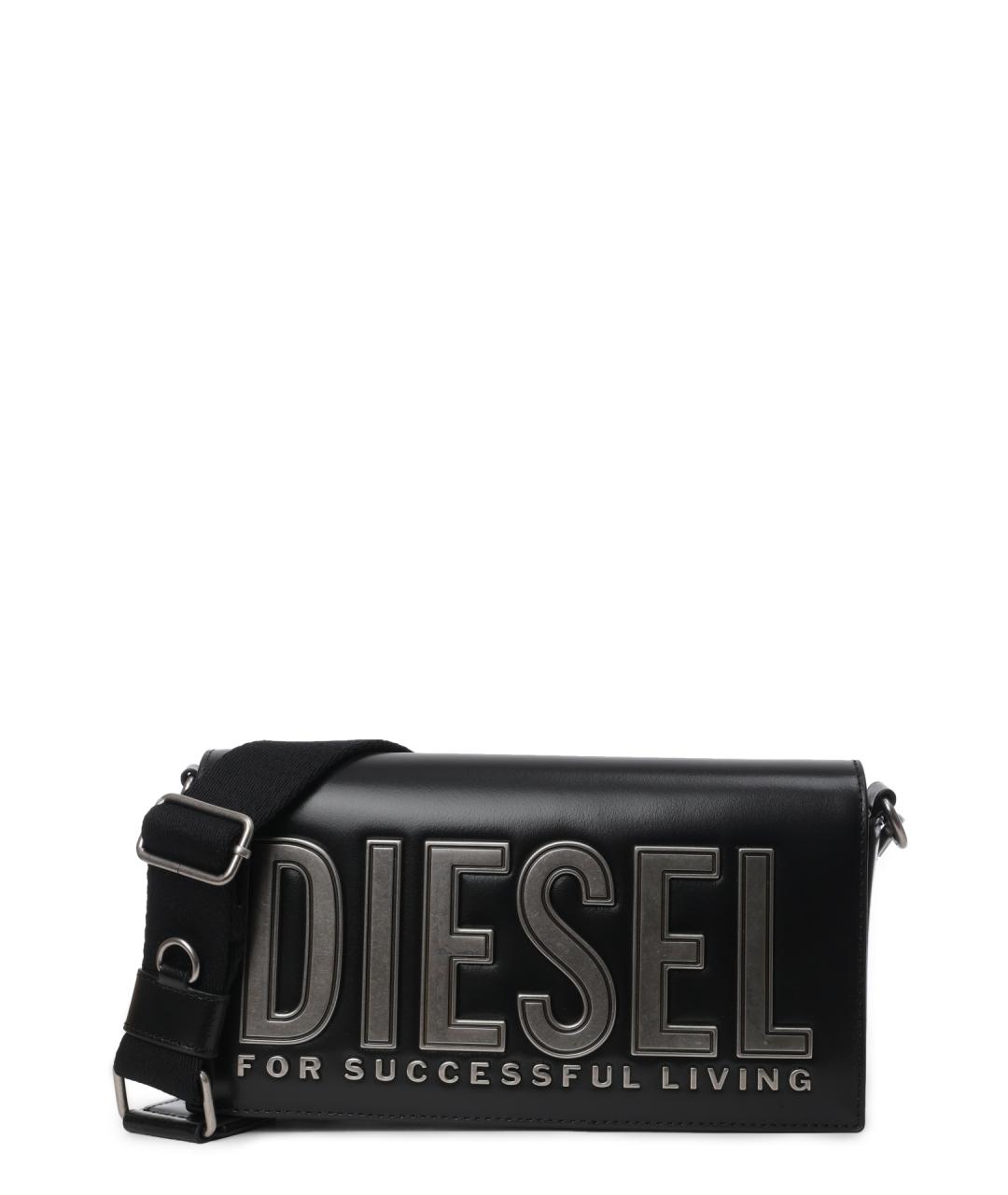DIESEL Черная сумка через плечо, фото 1