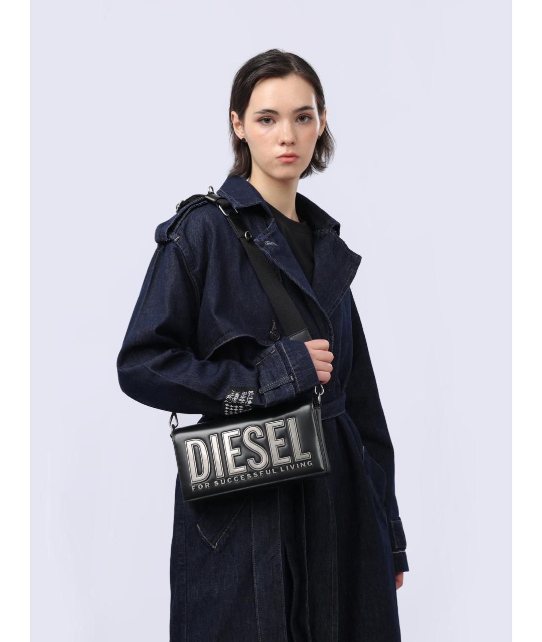 DIESEL Черная сумка через плечо, фото 2