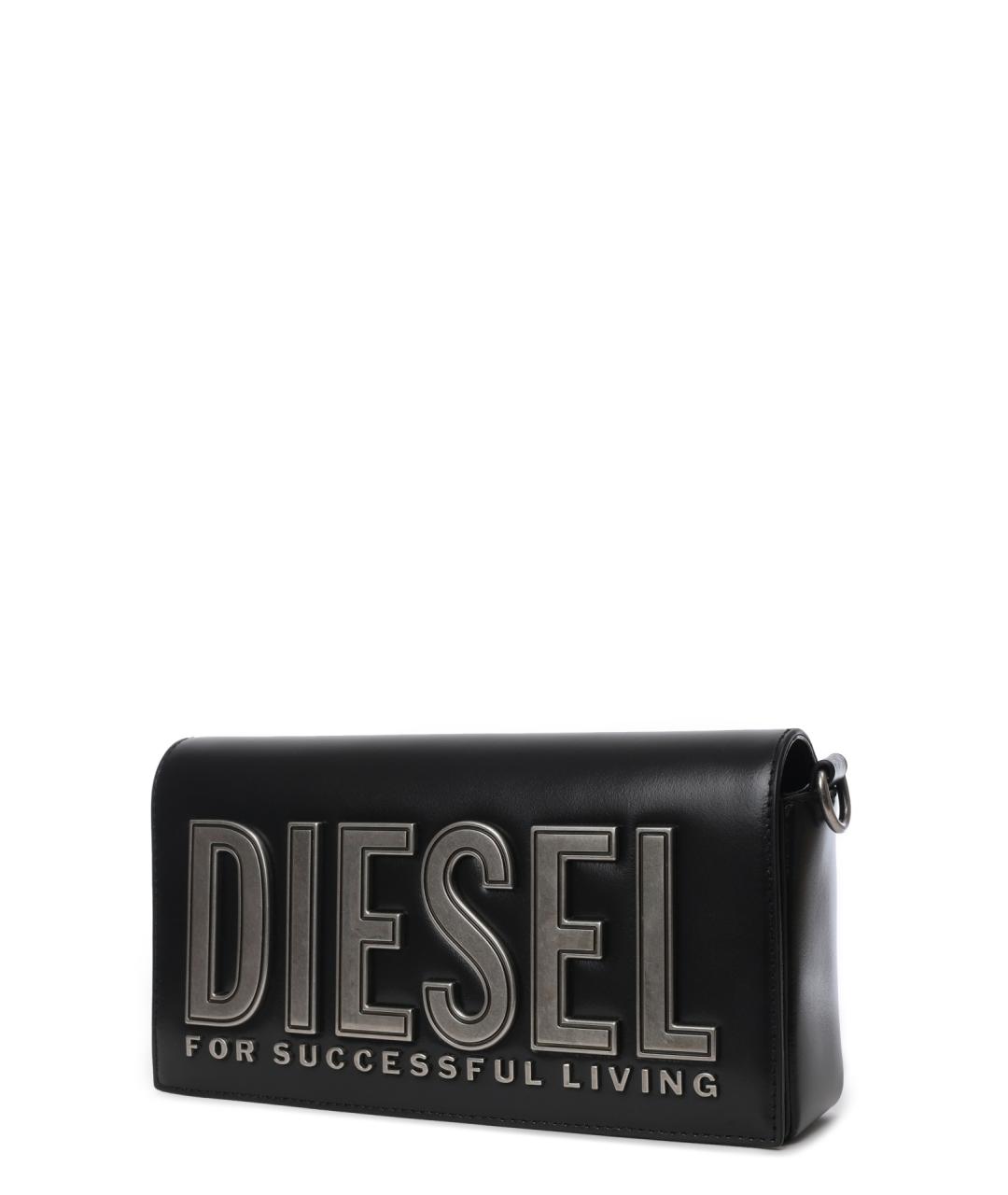 DIESEL Черная сумка через плечо, фото 3