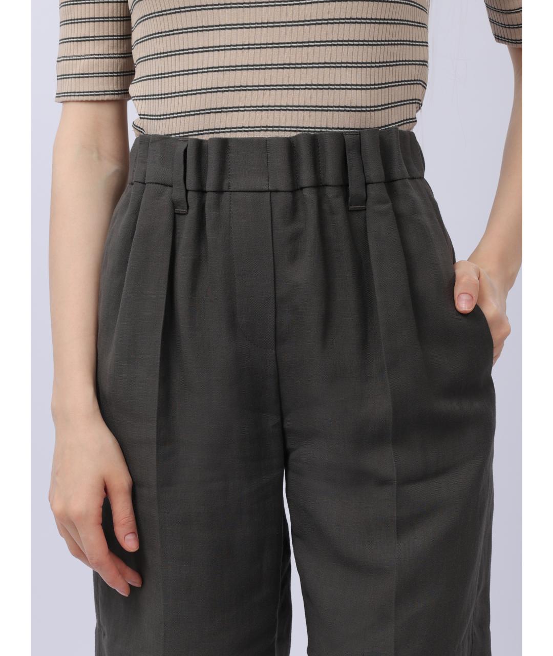 BRUNELLO CUCINELLI Серые вискозные шорты, фото 3