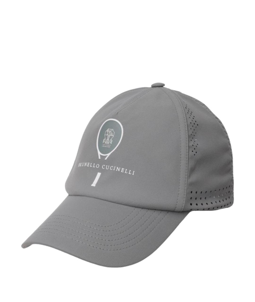 BRUNELLO CUCINELLI Серая кепка/бейсболка, фото 1