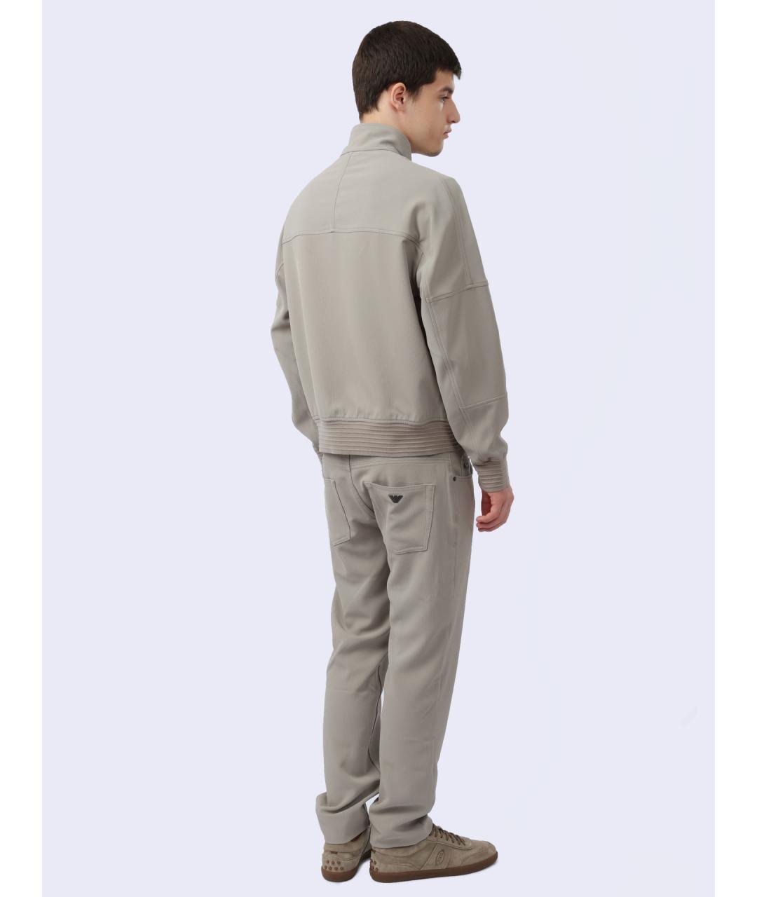 EMPORIO ARMANI Коричневая полиамидовая куртка, фото 7