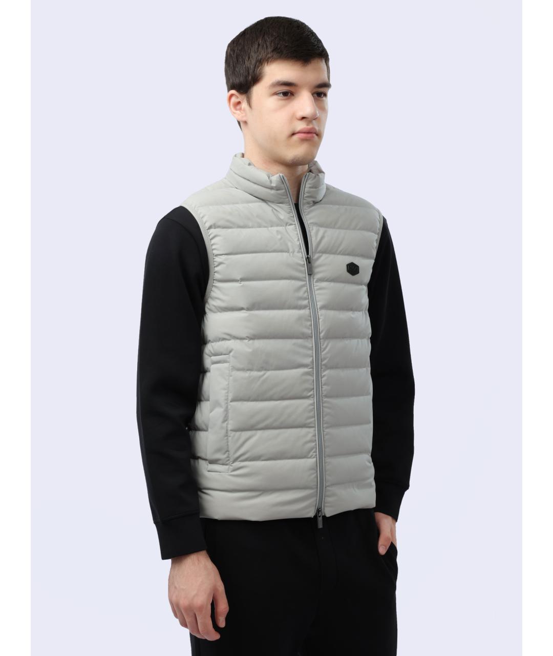 EMPORIO ARMANI Серый полиамидовый жилет, фото 6