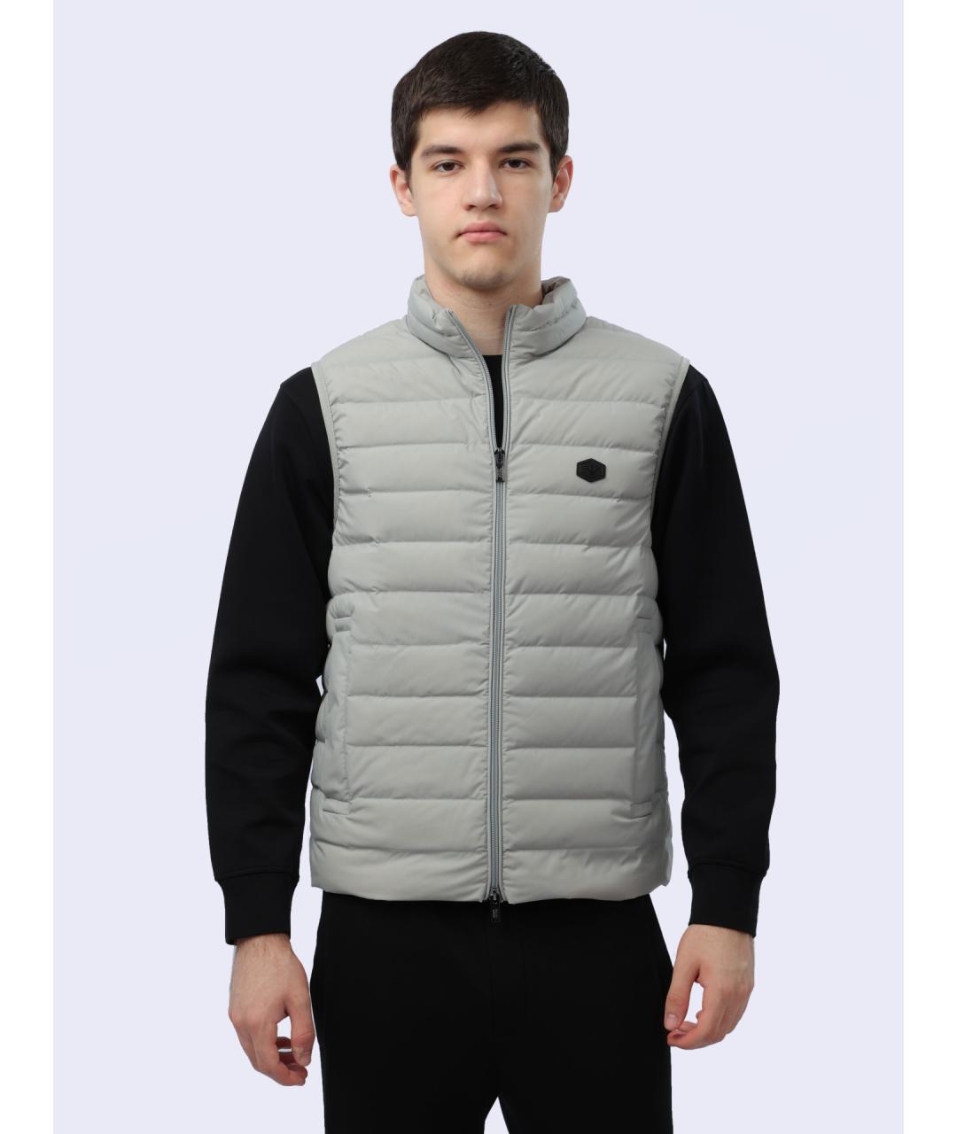 EMPORIO ARMANI Серый полиамидовый жилет, фото 8