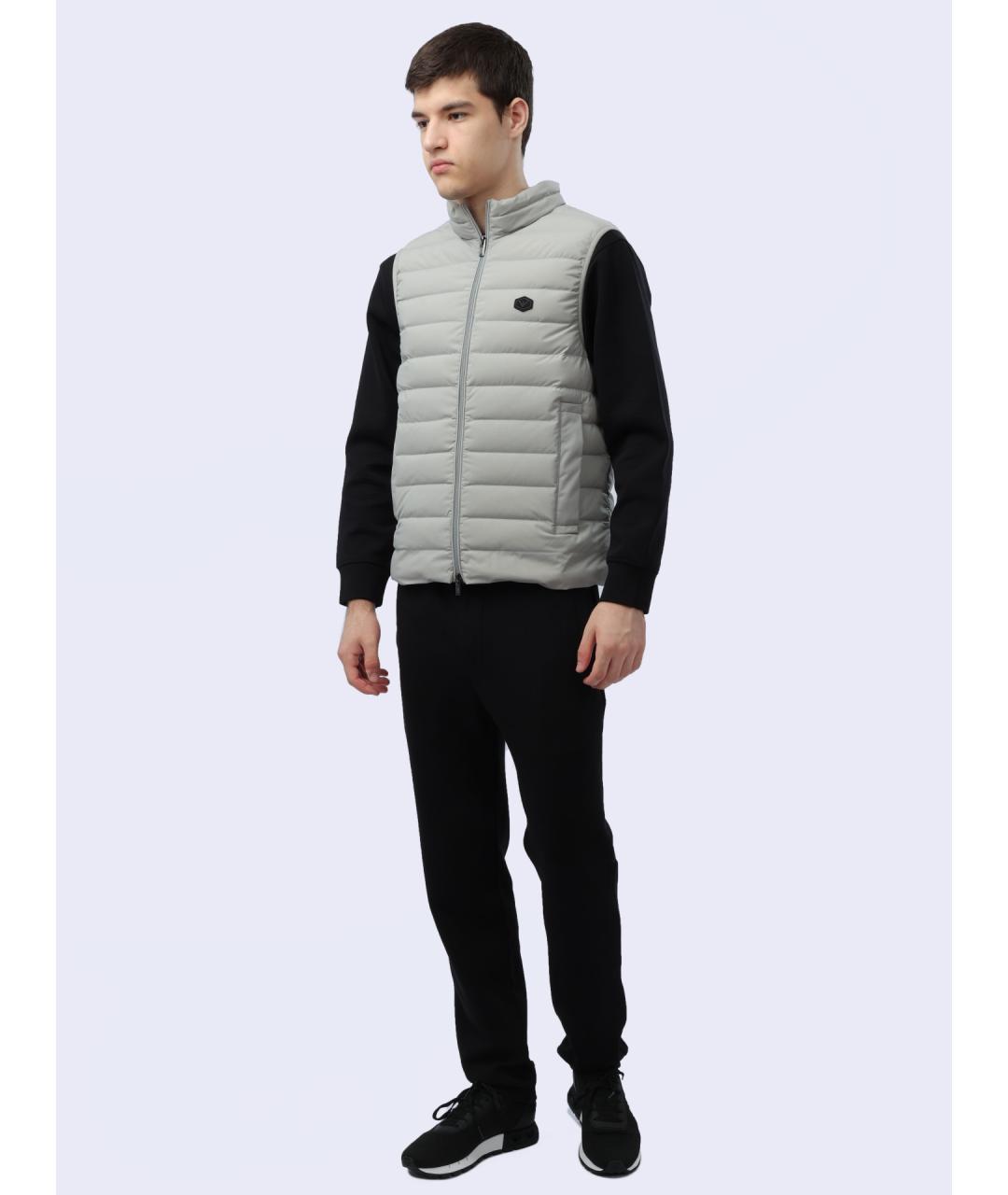 EMPORIO ARMANI Серый полиамидовый жилет, фото 4