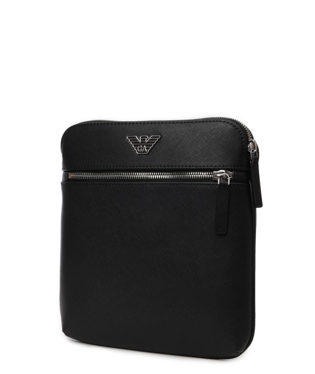 EMPORIO ARMANI Черная сумка на плечо, фото 3