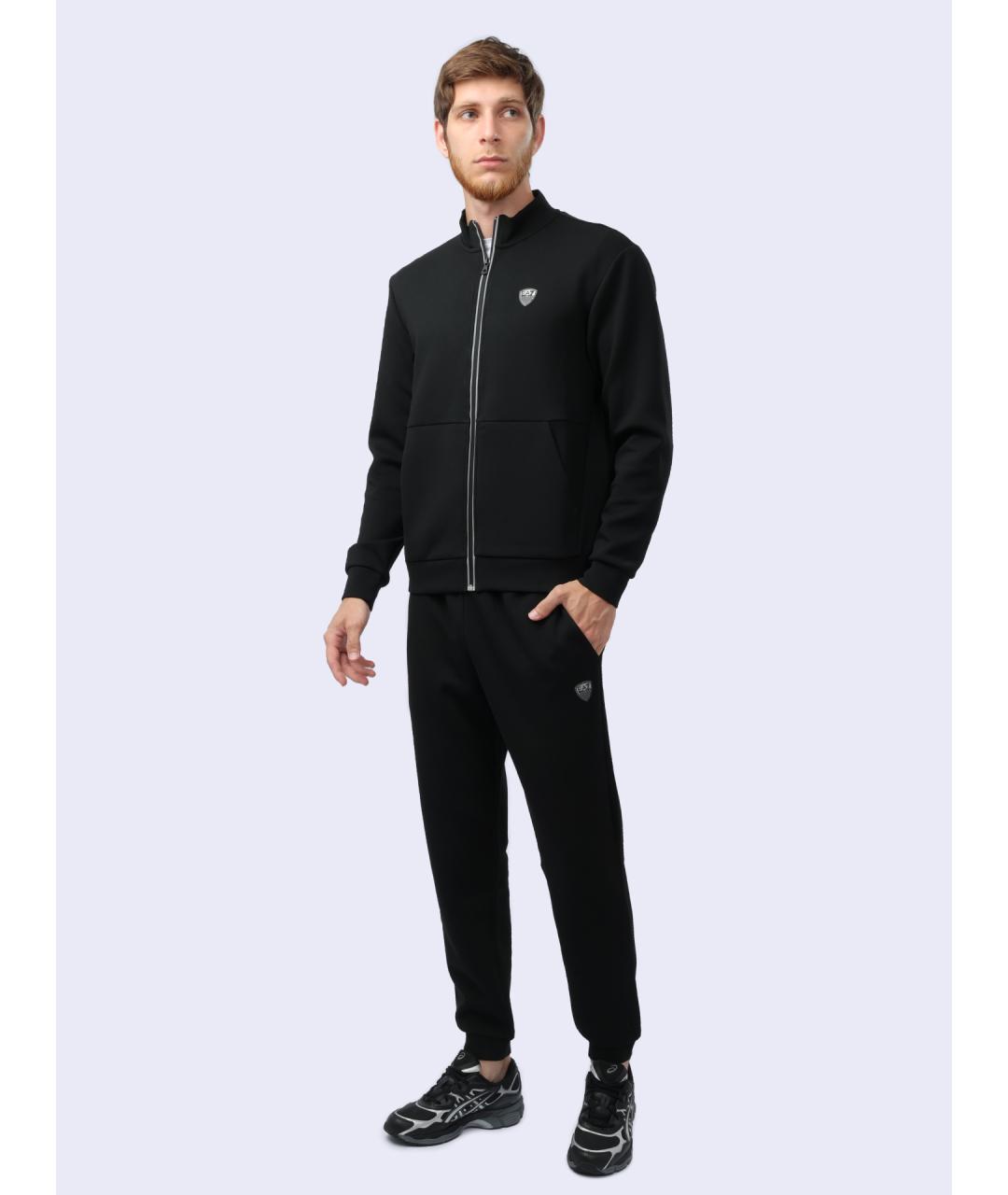 EA7 Черный повседневный костюм, фото 4