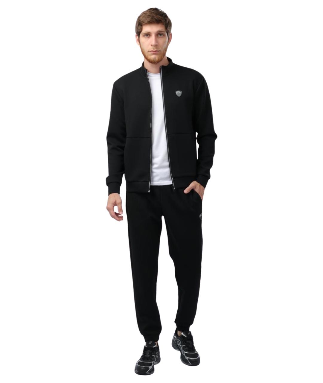 EA7 Черный повседневный костюм, фото 1