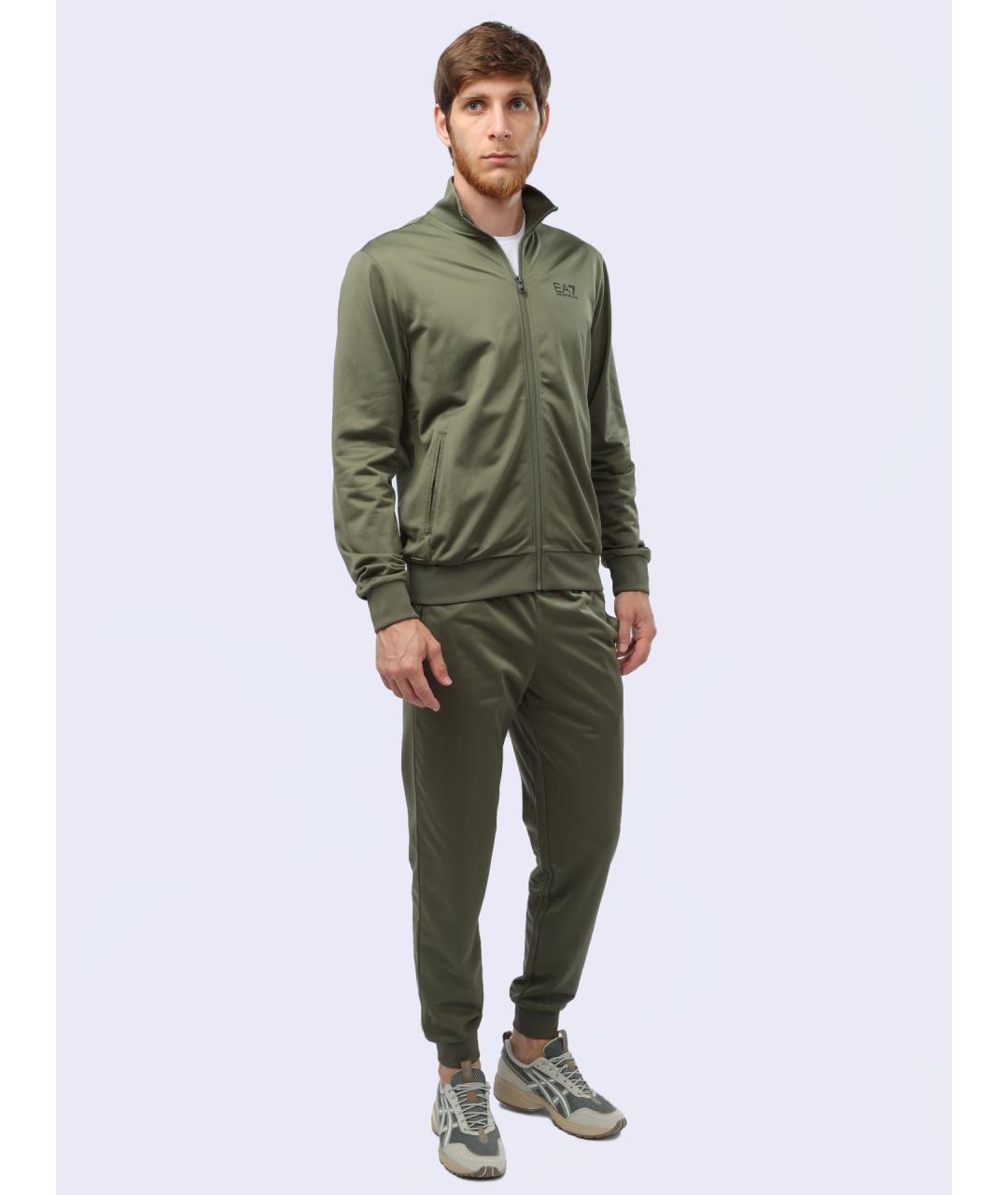 EA7 Хаки повседневный костюм, фото 5