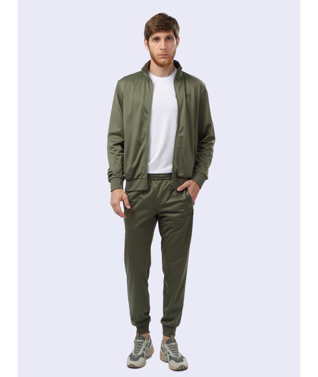 EA7 Хаки повседневный костюм, фото 3