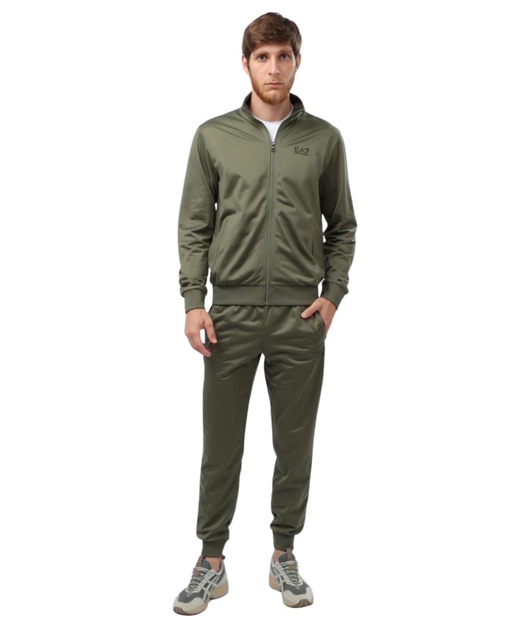 EA7 Хаки повседневный костюм, фото 1