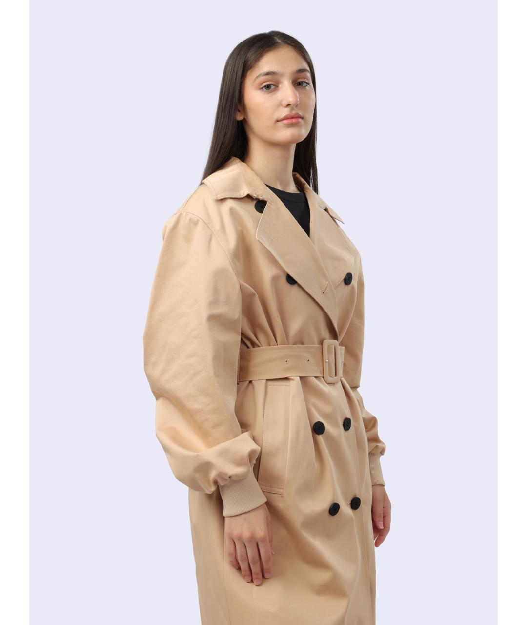 HUGO Бежевый тренч/плащ, фото 4