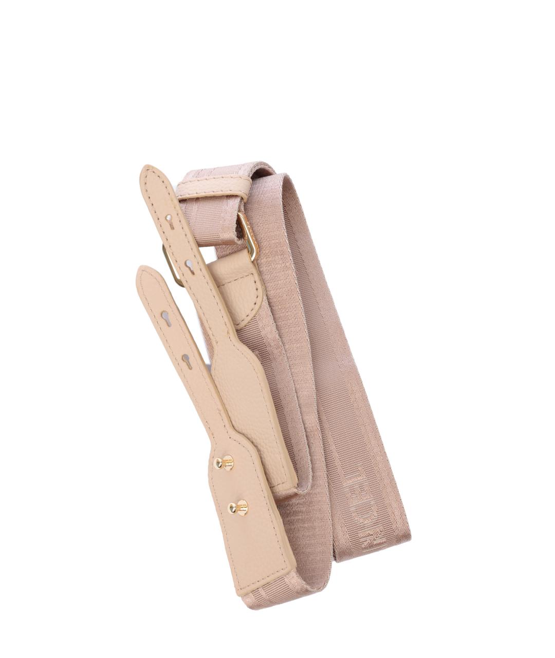 LANCEL Бежевая кожаная сумка через плечо, фото 7