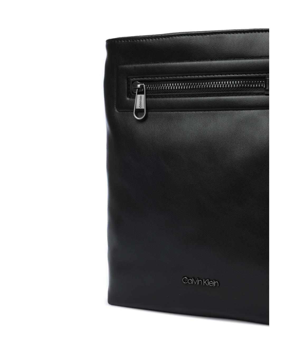 CALVIN KLEIN Черная сумка на плечо, фото 5