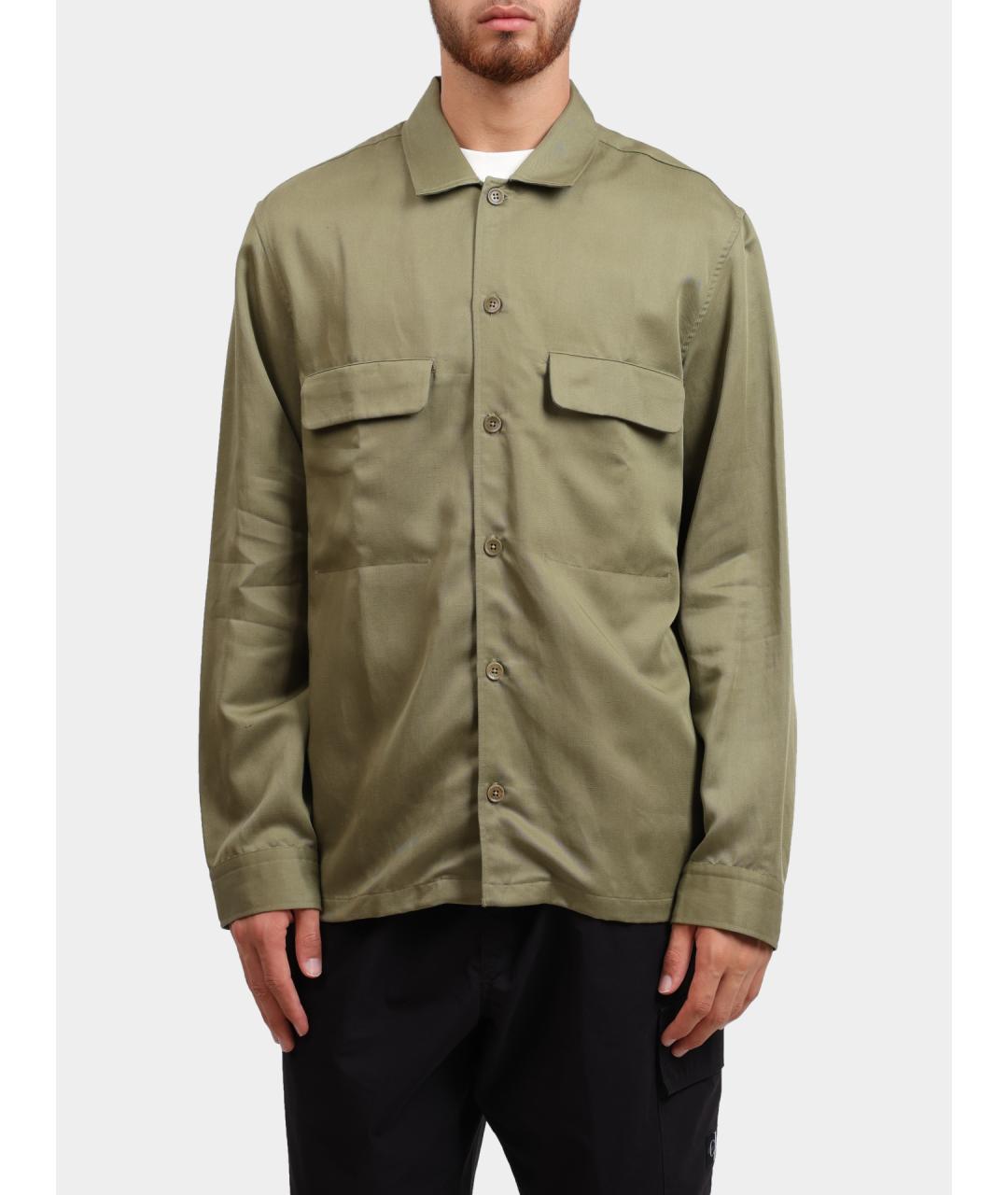 CALVIN KLEIN Зеленая полиамидовая куртка, фото 5